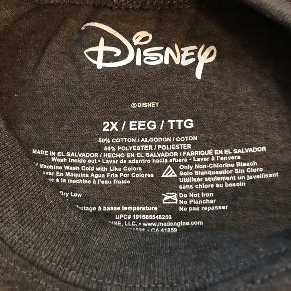 2X Minnie Mouse Long Sleeve Crop Top - Picture 4 of 4